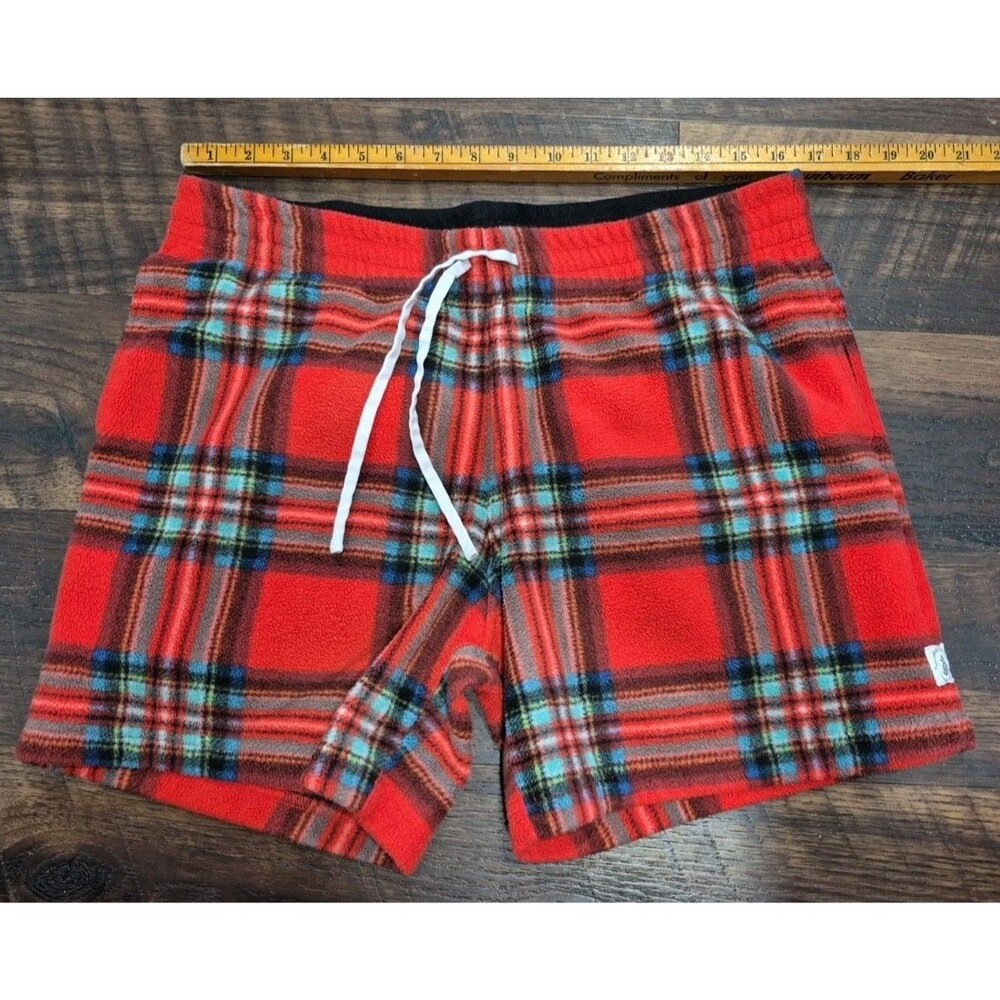 CHUBBIES Men's Shorts Elastic Waist Flannel Multicolor  Size L Inseam 5